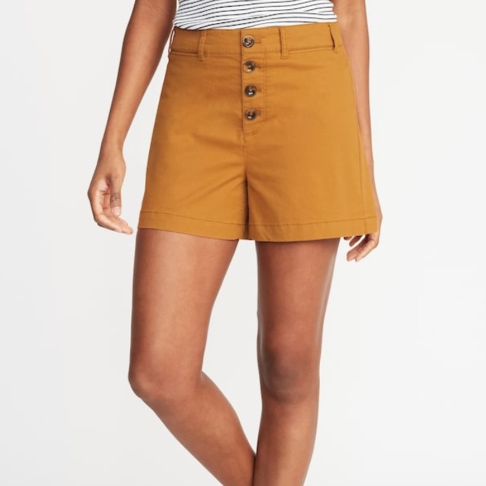 NWT Old Navy High-Waisted Button Fly Shorts Size 0